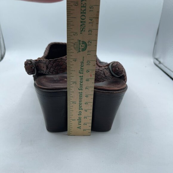 Cole Haan Vintage Woven Leather Slingback Sandals | Boho Heels | Size 6B - Picture 5 of 11